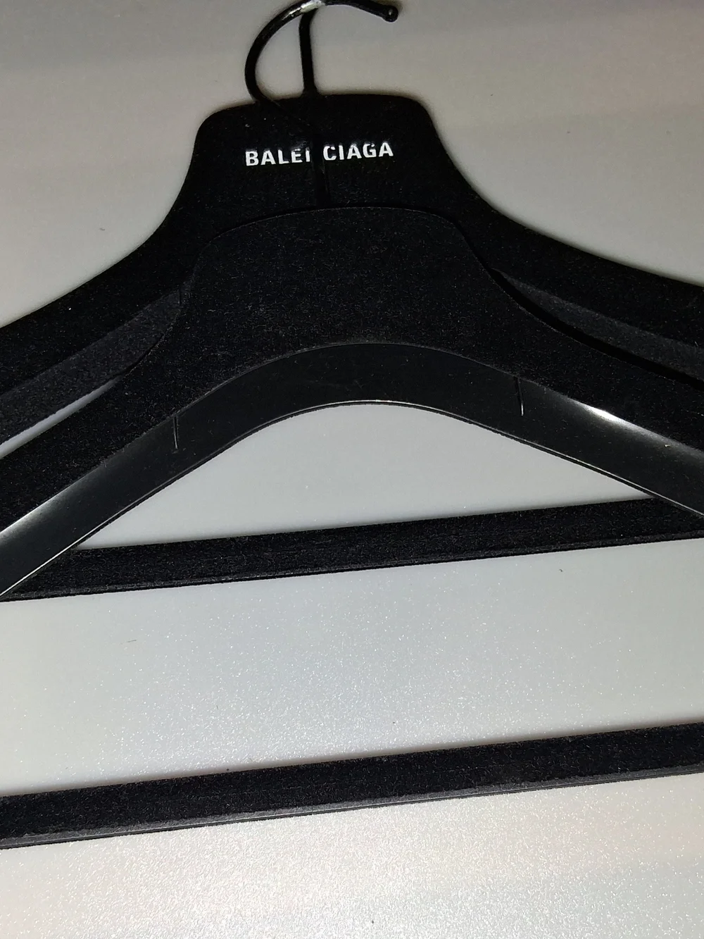 Balenciaga Black Velvet Hangers LOT OF 2